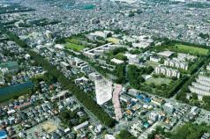 上空から見た建設地